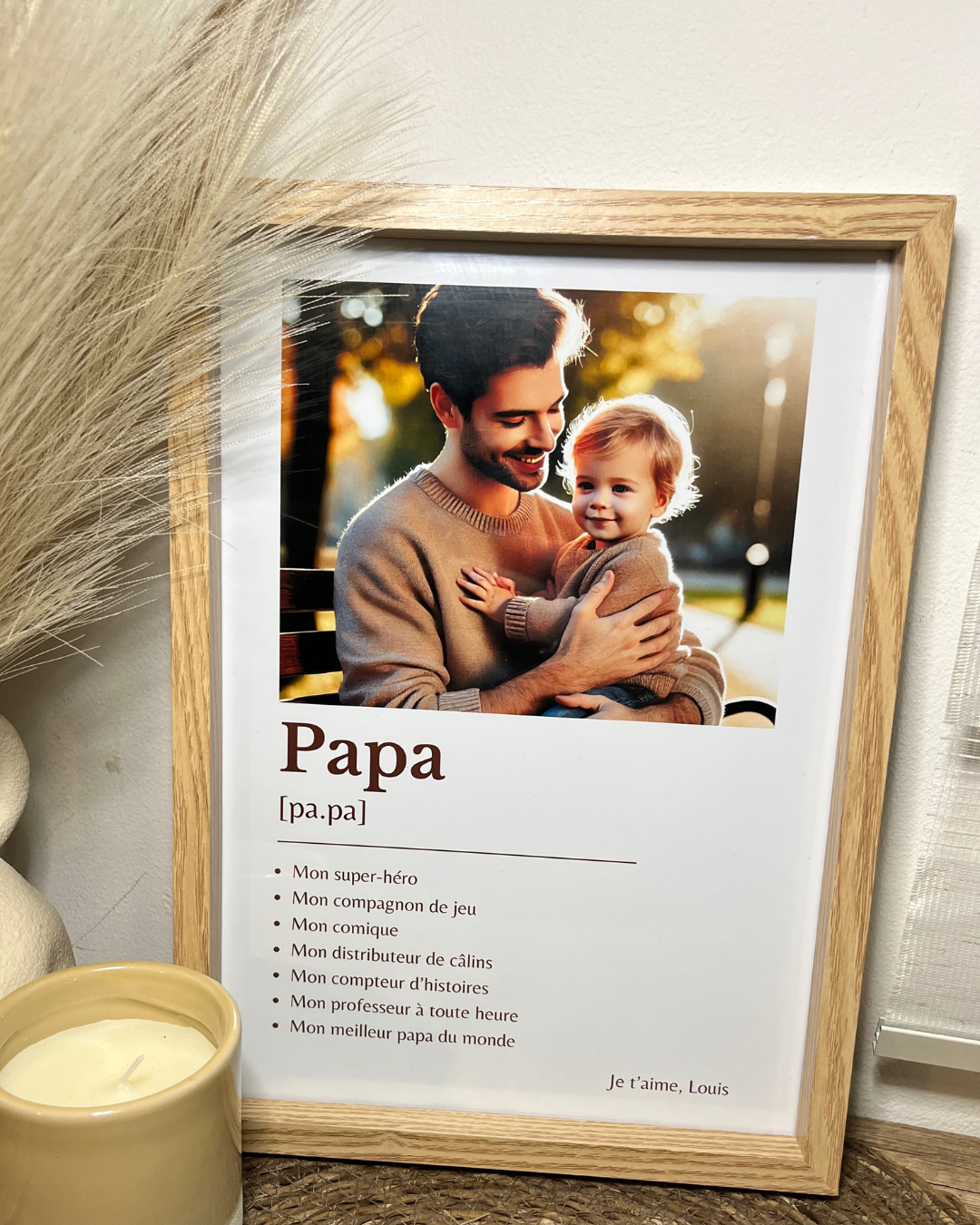 Cadre définition avec photo personnalisé