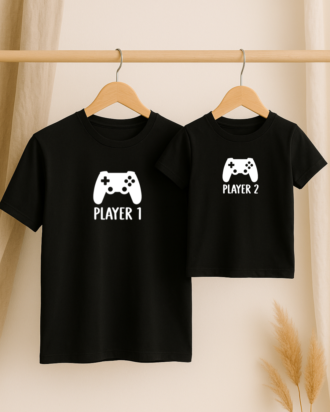 Coffret textile personnalisé t-shirt adulte et t-shirt enfant
