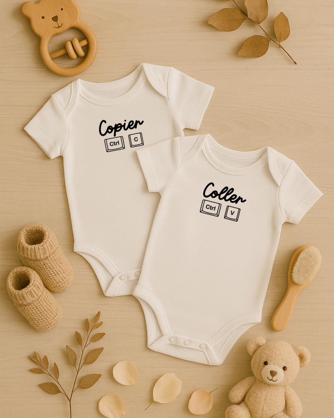 Coffret body jumeaux personnalisé