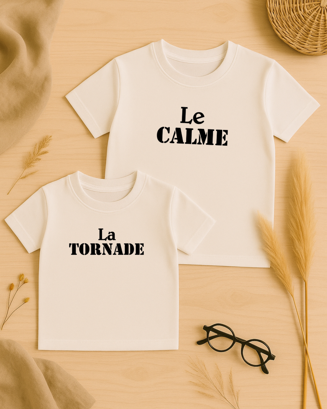 Coffret textile personnalisé t-shirts enfant