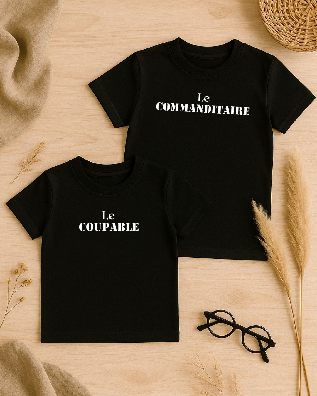 Coffret textile personnalisé t-shirts enfant