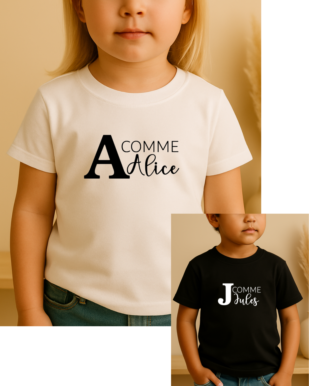 T-shirt personnalisé enfant avec prénom