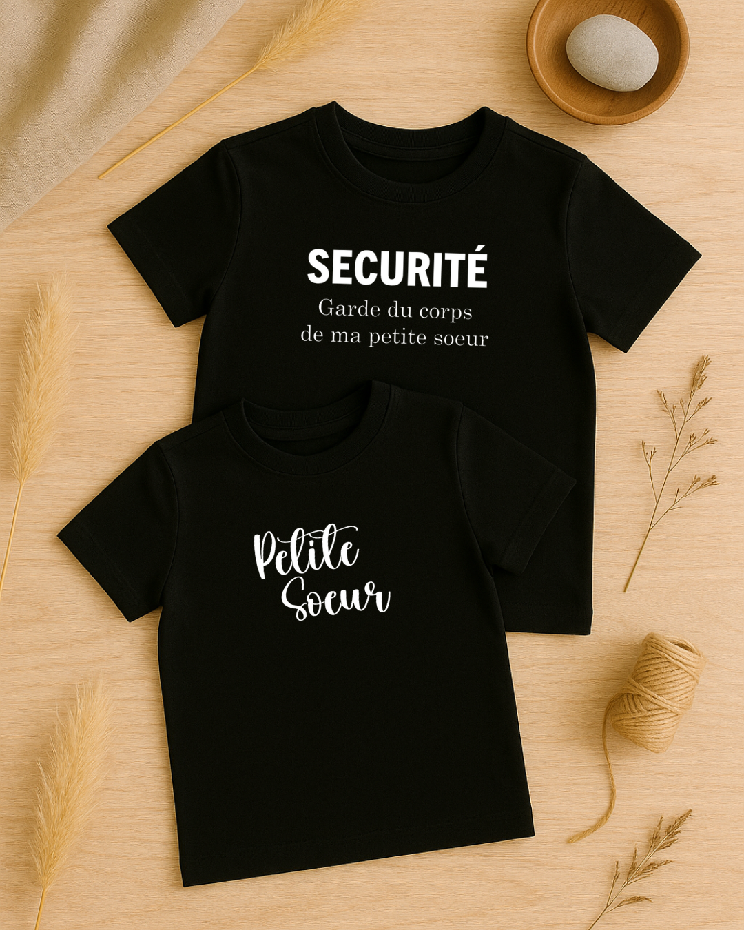 Coffret textile personnalisé t-shirts enfant