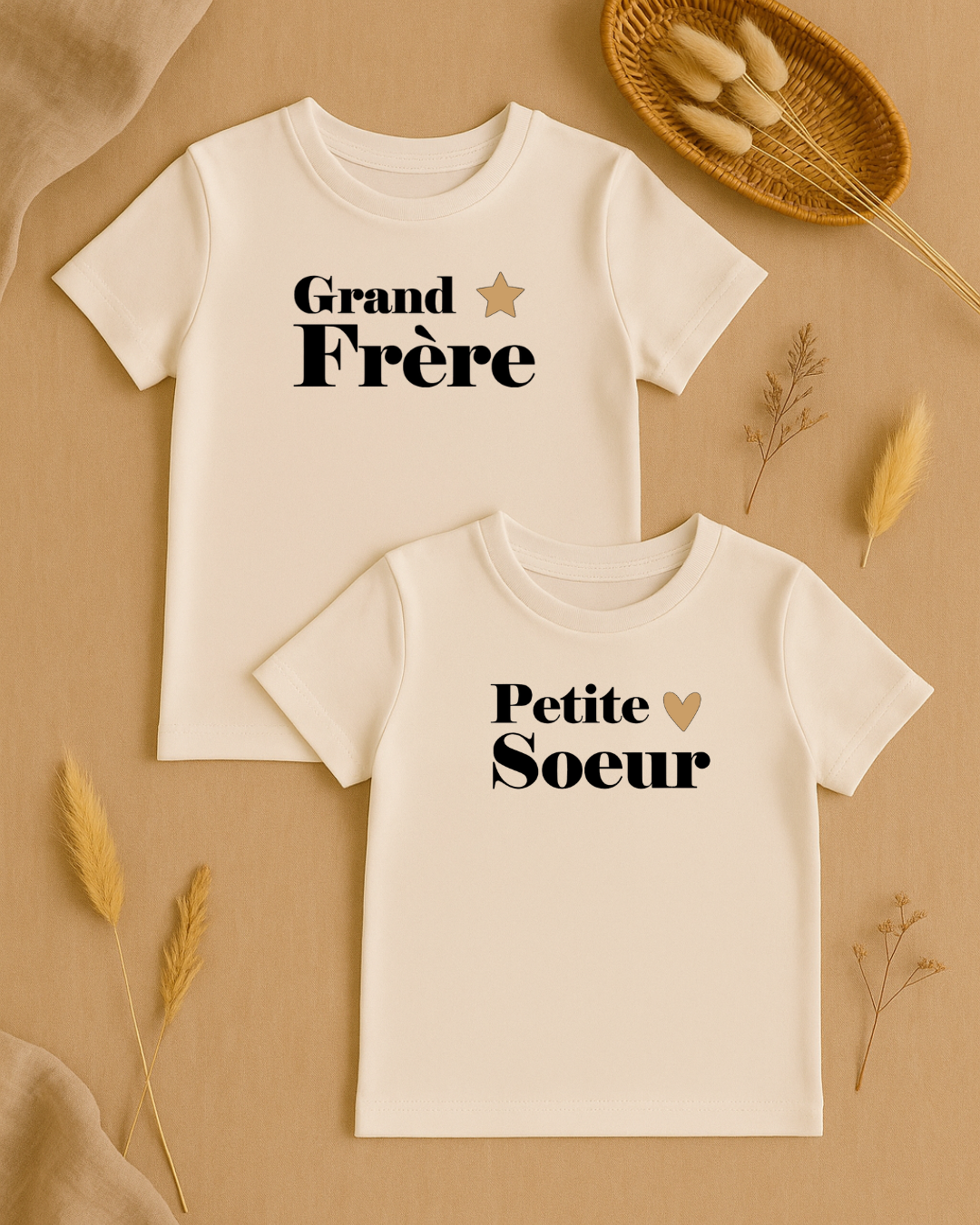 Coffret textile personnalisé t-shirts enfant