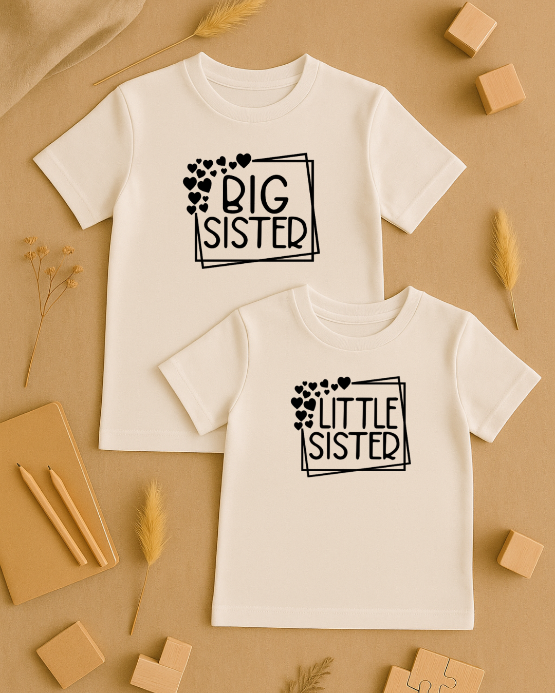 Coffret textile personnalisé t-shirts enfant