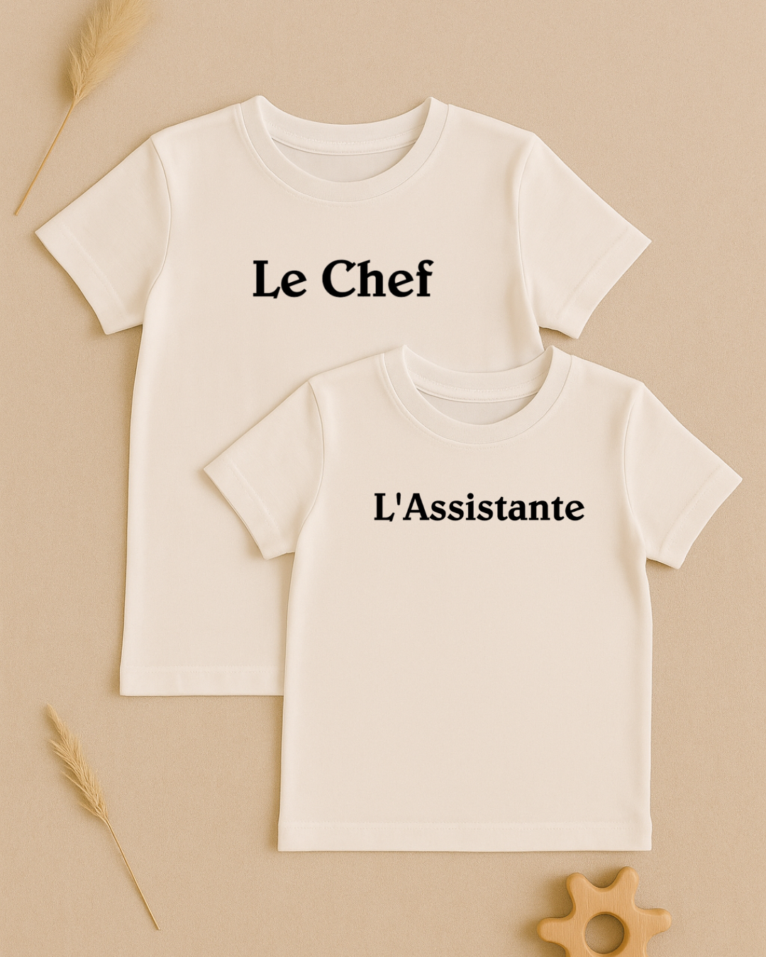 Coffret textile personnalisé t-shirts enfant