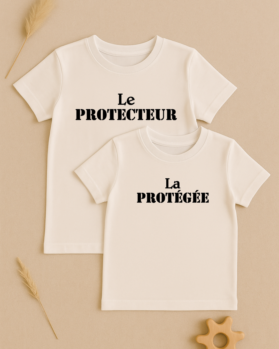 Coffret textile personnalisé t-shirts enfant