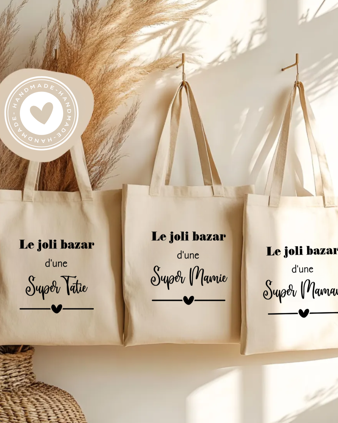 Tote bag en coton personnalisé le joli bazar de