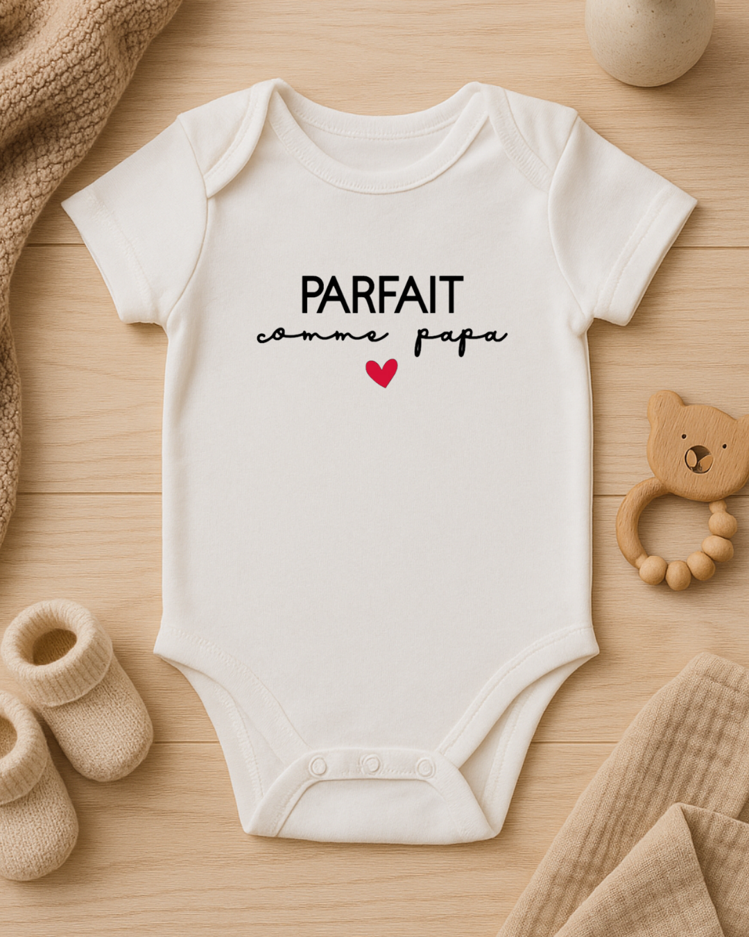 Body bébé inscription : parfait comme papa
