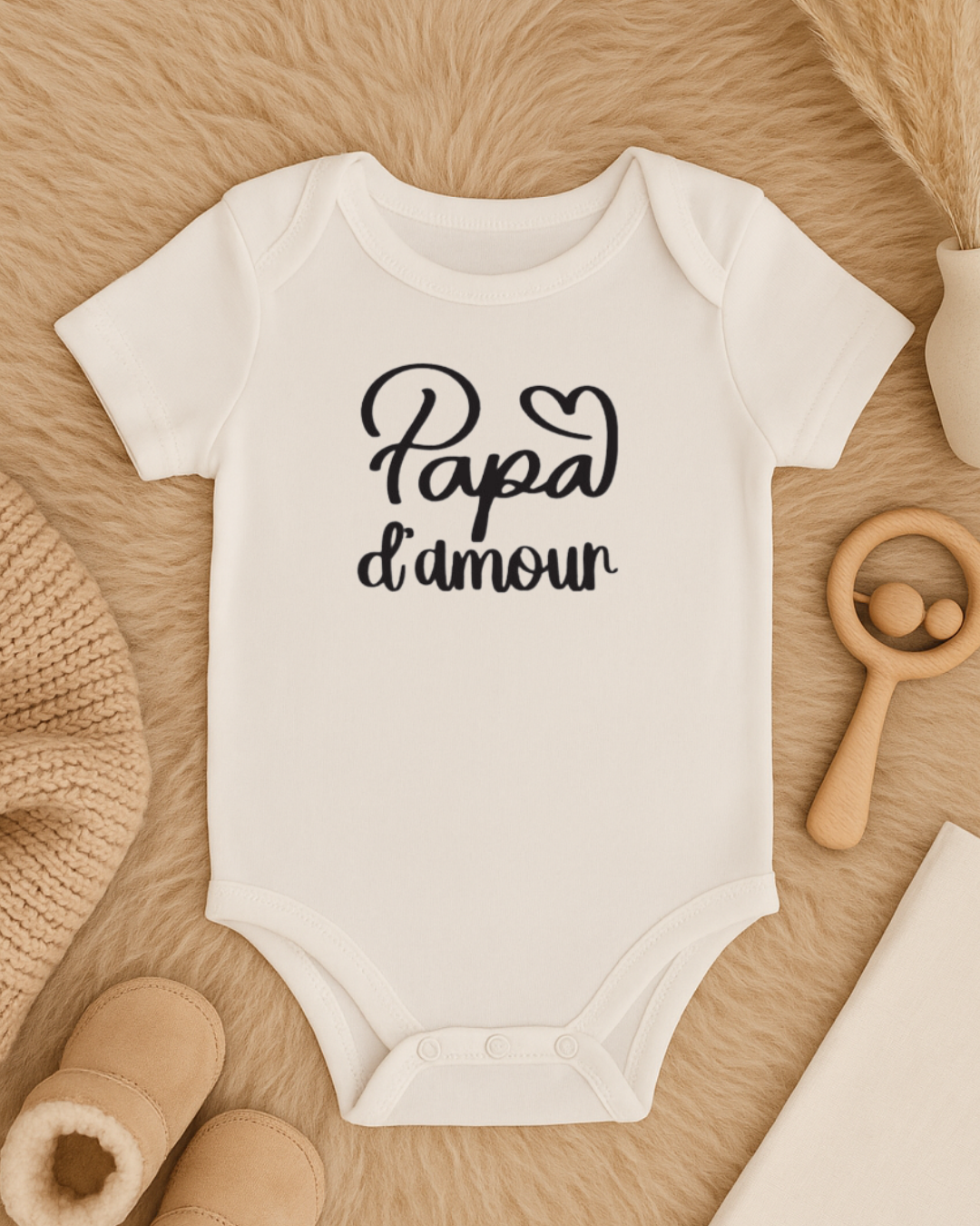 Body bébé inscription, papa d'amour