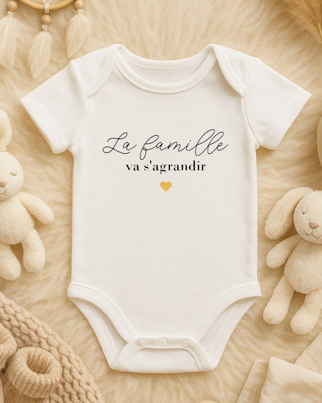 Body bébé inscription: la famille va s'agrandir