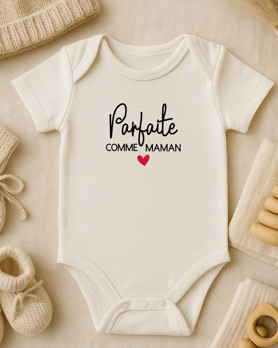 Body bébé inscription: parfaite comme maman