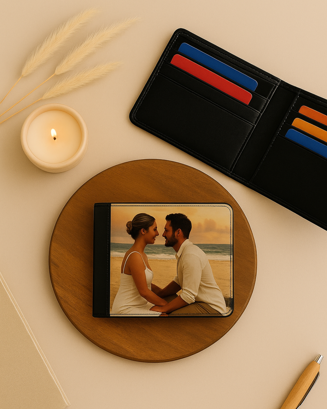 Porte feuille personnalisé avec photo