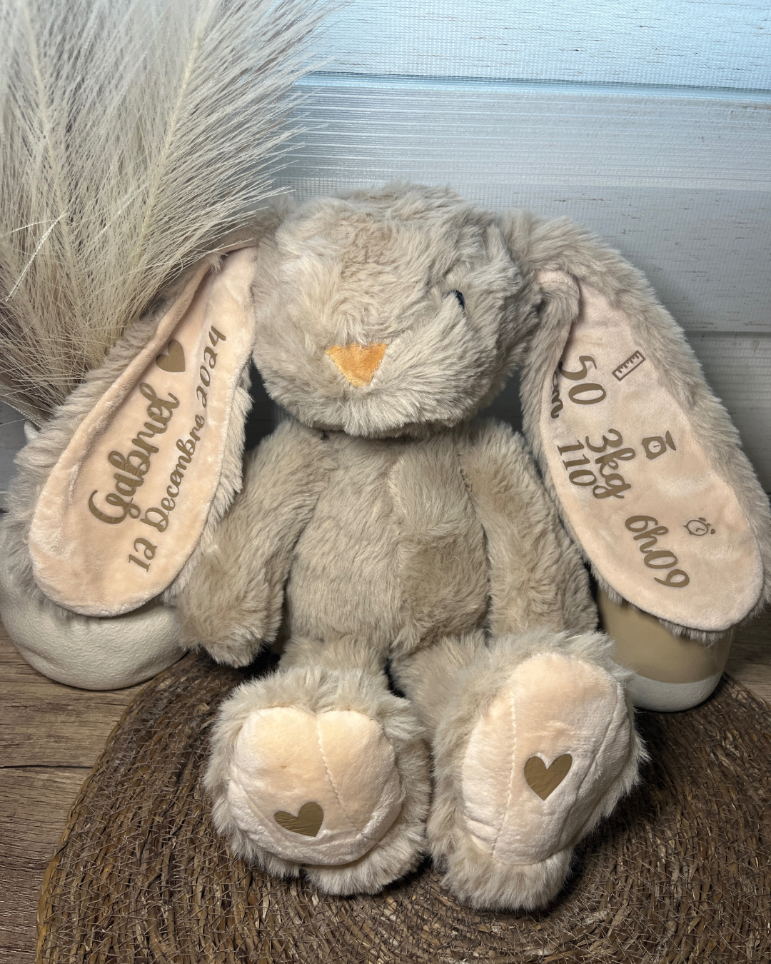 Peluche naissance personnalisée
